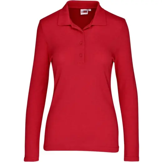 Ladies Long Sleeve Elemental Red